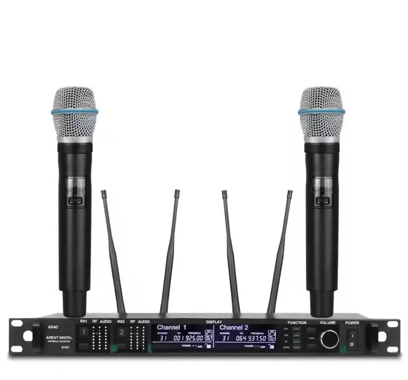 Wireless Microphone System, 4 Microphone Wireless System