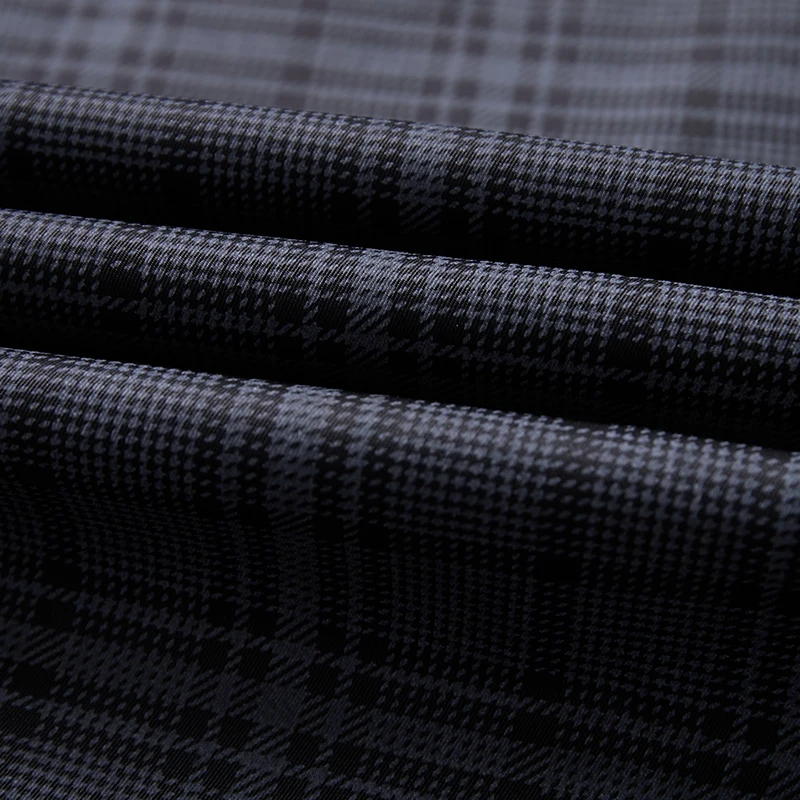 Four Seasons England Plaid Work Stretch Pants Men Business Fashion Slim Fit Grey Blue Casual Pant Male Brand Trousers men trousers