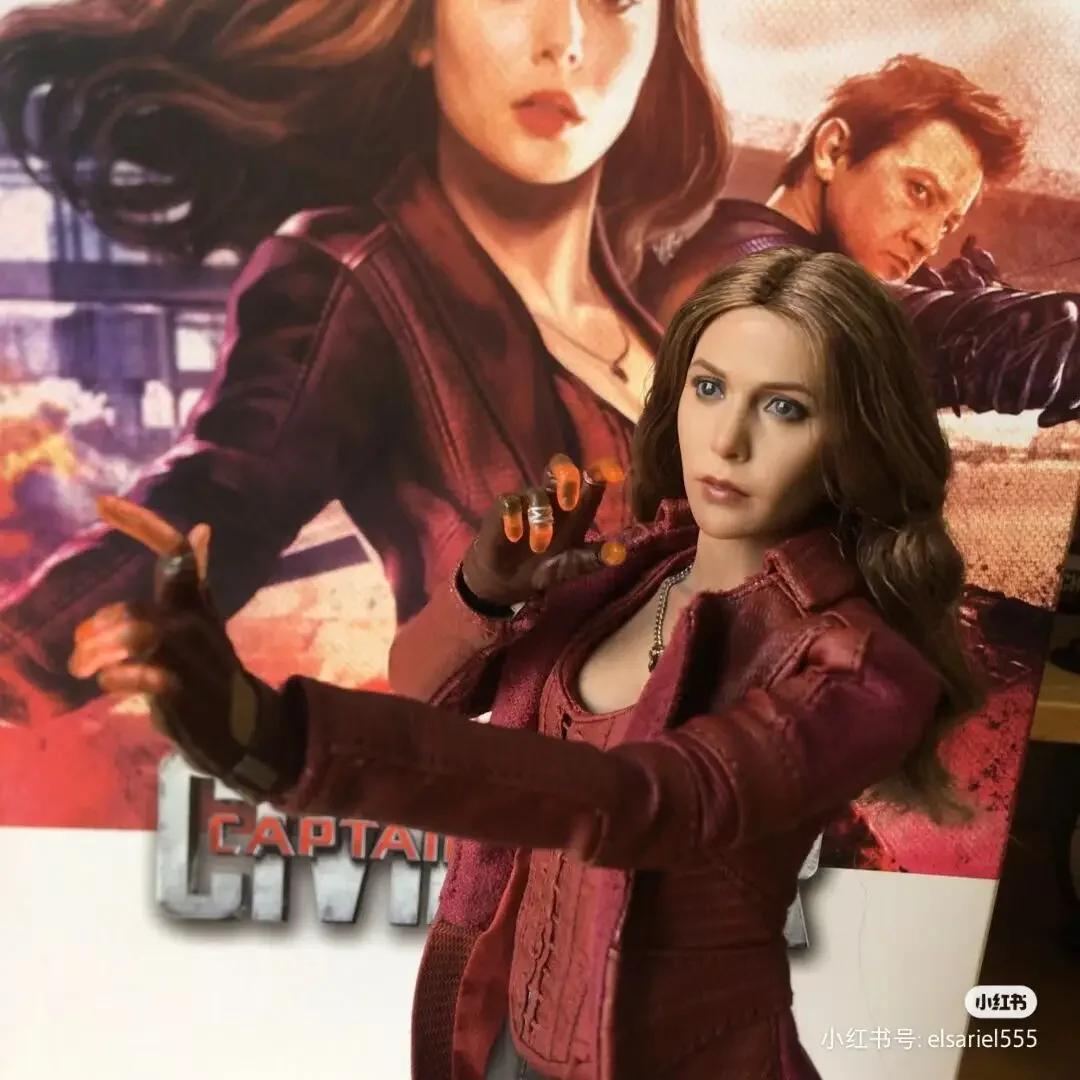 

In Stock Hottoys Ht 1/6 Mms370 Captain America 3 Civil War Scarlet Witch 3.0 Action Figure Toy Gift Model Collection Hobbies