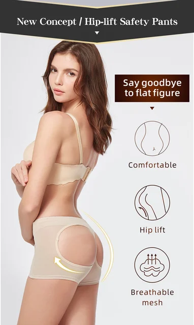 Womens Butt Lifter Panties Tummy Control Seamless Enhancer Body Shaper  Briefs Underwear Booty Top Waist Trainer Polyester