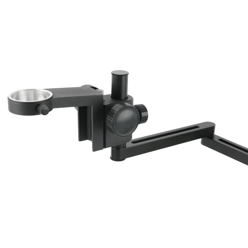 Adjustable Articulating Arm Clamp Microscope Bracket 50mm Ring Holder C Mount Zoom Lens Tripod Solder Video Camera Folding Stand microscope arm stand,video microscope stand