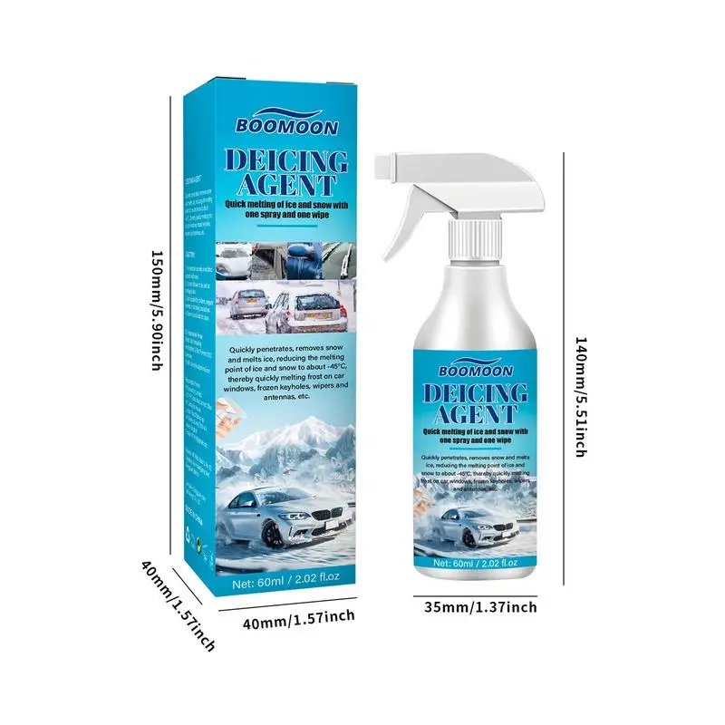 Car Snow Melt Windshield Deicer Defroster Ice Remover Spray Car