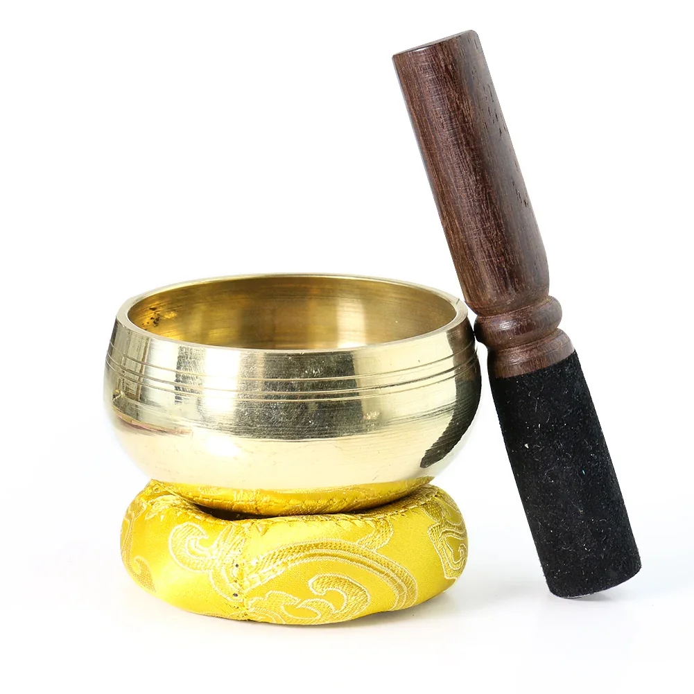 Meditation Bowl Buddha Sound Singing Bowl Nepal Handmade Tibetan Dharma Yoga Touching Percussion Instrument Copper Prayer Prop 2