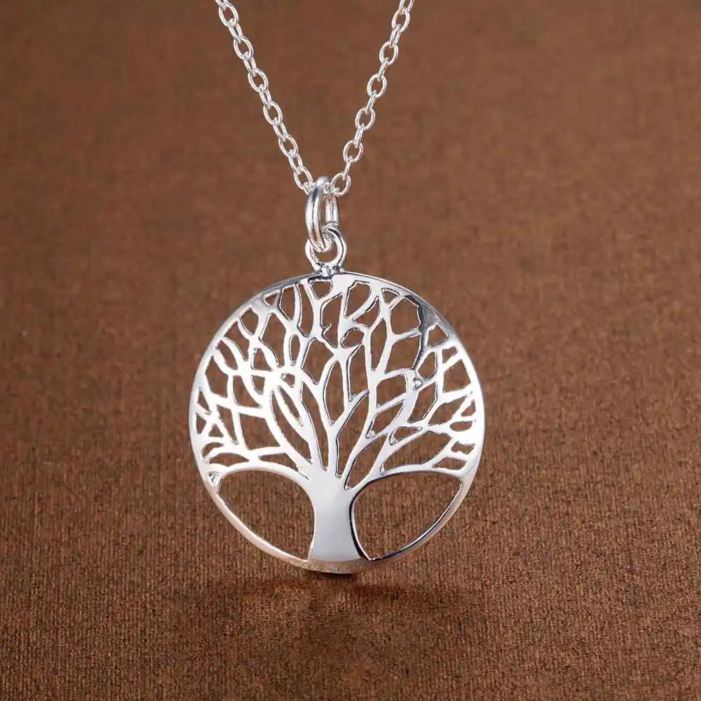 925 Sterling Silver Necklace Pendant Christmas Tree for Women Men Wedding Birthday Party Gift pendant necklace,silver necklace,silver pendant