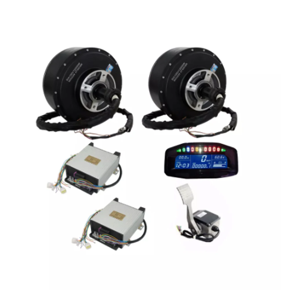 

SiAECOSYS QS 12000W V4 96V 146kph Hub Motor With SIAPT96800 Controller Power Train Kits For High Power Electric Car