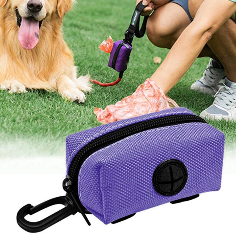 Portable Dog Poop Bag Dispenser Pouch Leash Attachment Bag Excluding