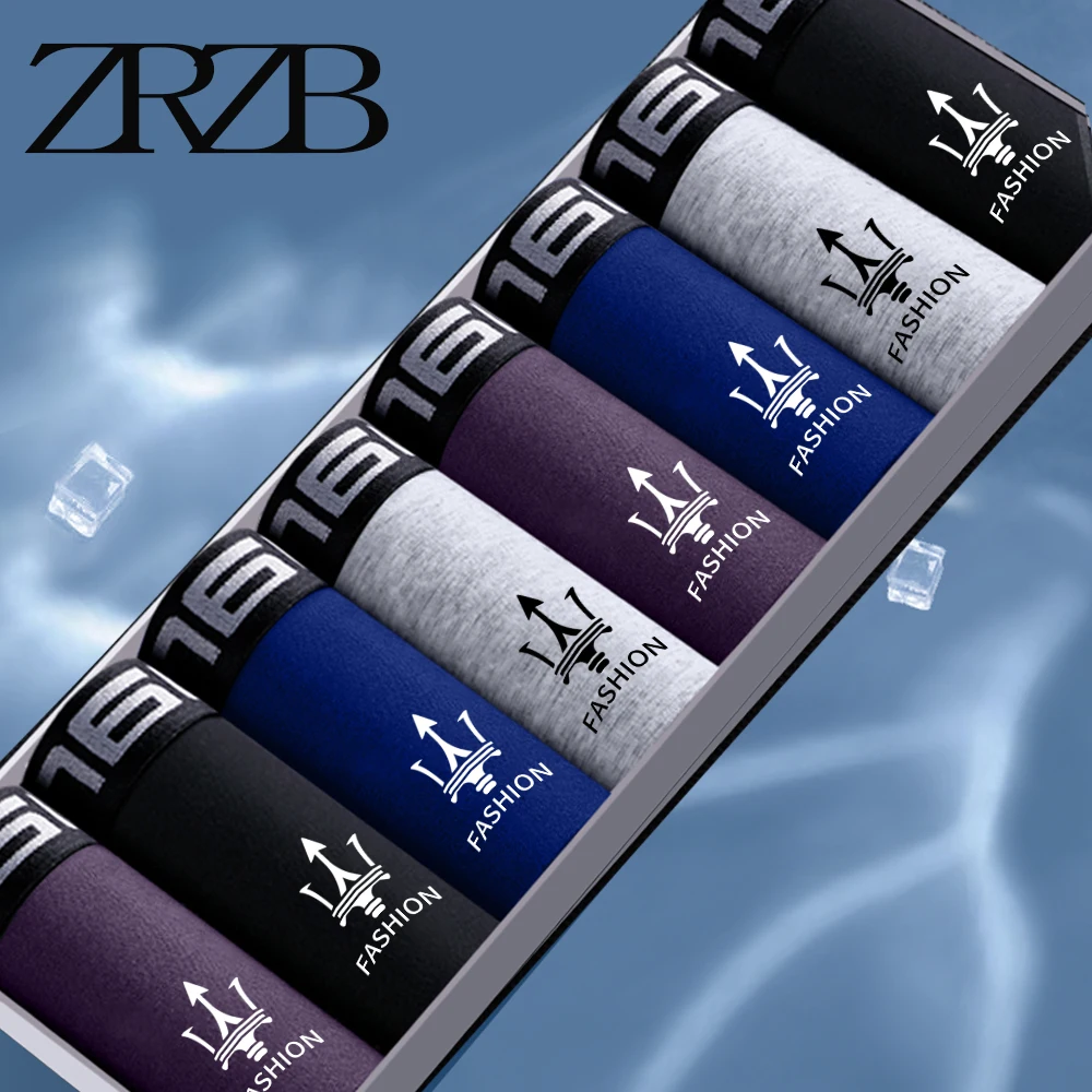 4pcs Men Underwear Cotton Boxer Shorts main image 1
