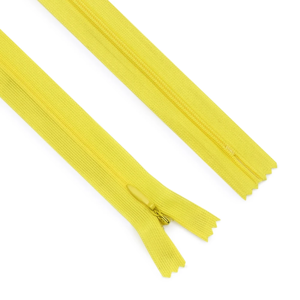 6-Piece Set: Invisible Nylon Zippers with Lace Edge - Assorted Sizes