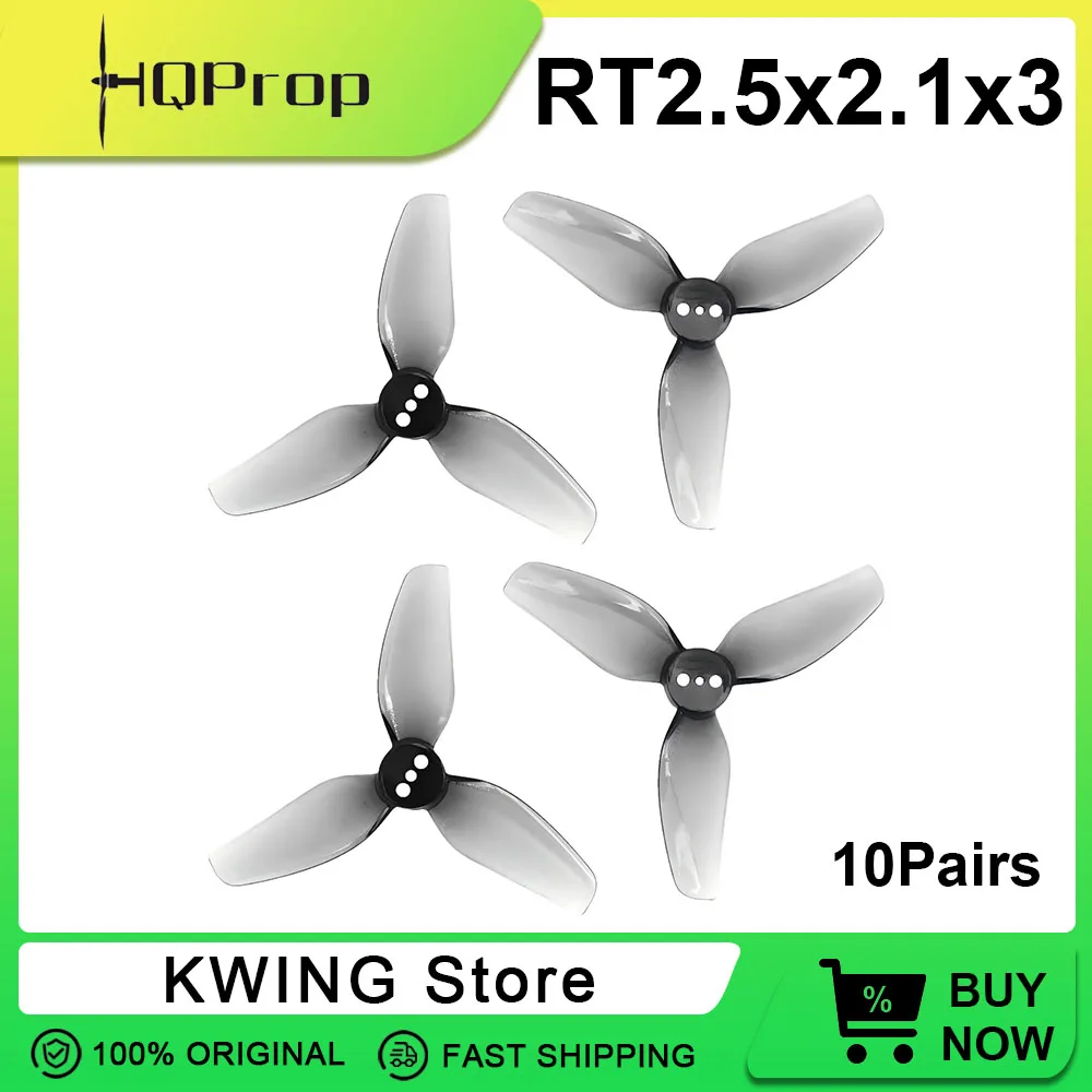 Hélices 3 pales 2.5 pouces pour drone FPV - Lot de 2/10 paires