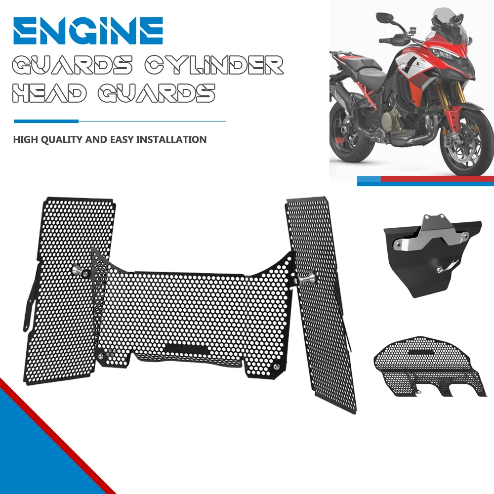 Protezioni Motore Moto Per Ducati Multistrada V4/V4 S Pikes Peak 2021 Pikes Peak Rally 21-2023 Protezioni Testa Cilindro Copertura Protettiva