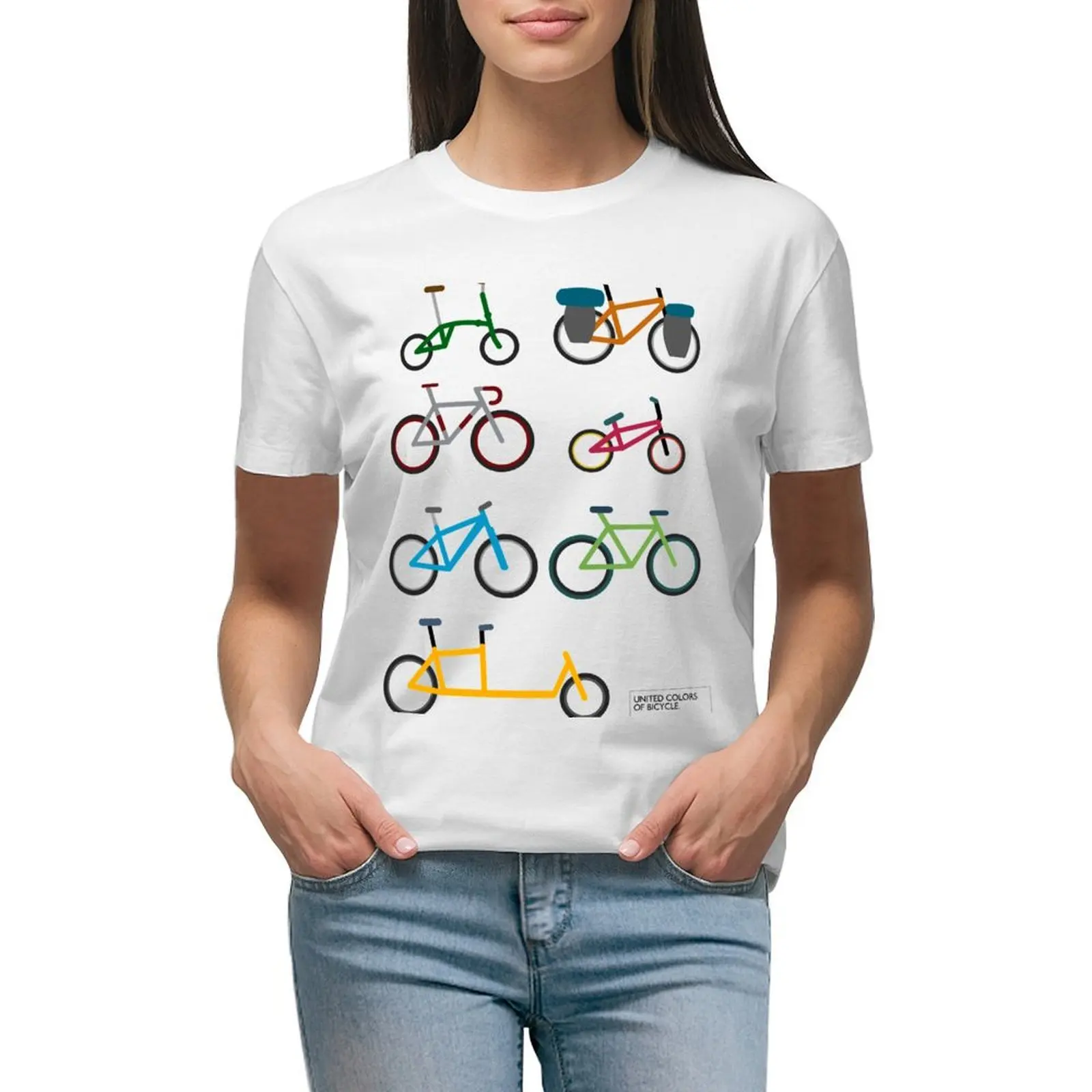 

UNITED COLORS OF BICYCLES. T-shirt animal print shirt for girls Short sleeve tee summer tops workout shirts for Women