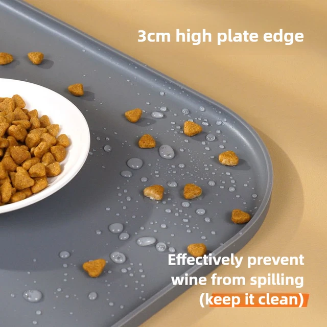Anti-dirty Mats for Cats Non-slip Easy to Clean Supplies Wash With Water Proof for Cats Home Food Grade Silicone Pad Pet 3