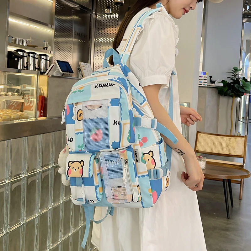 Pacote de viagem dos desenhos animados ferramentas médicas drawstring  mochila saco portátil casual string mochila para mulher - AliExpress