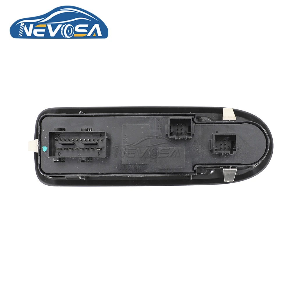 NEVOSA-Interruptor de Control de Elevalunas eléctrico, accesorio para Peugeot 208, 308, 408, 508, 2010, 2011, 2012, 2013, 96666ze