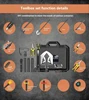 Outdoor Survival Shovel with Axe Multi Functional Camping Tactical Folding Shovel Tactical Folding Shovel Survival Equipment 3