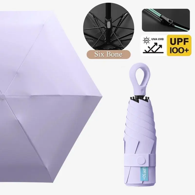 Enhanced Product Title: Ultralight Compact UV Protection Mini Umbrella – Portable Windproof Sunshade