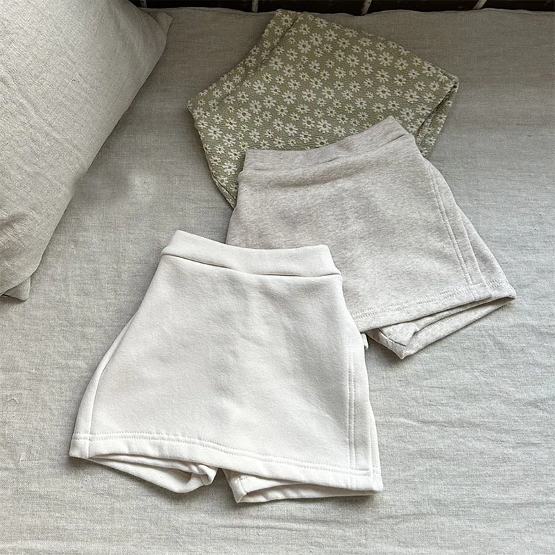 

4851B Korean Baby Clothes Girl's Skirt Short 2023 Spring Summer New Fashion High Waist Girl's Short Skirt Baby Pants