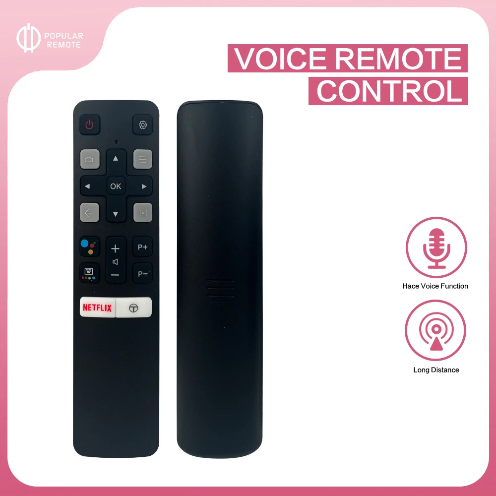 Фото Новый голосовой пульт дистанционного управления RC802V FUR7 подходит для TCL TV 40S334 50S434 55S434 75S434 40S330 70S430 32S334 55S435 50S435 43S43432S6500A 65P8S №2