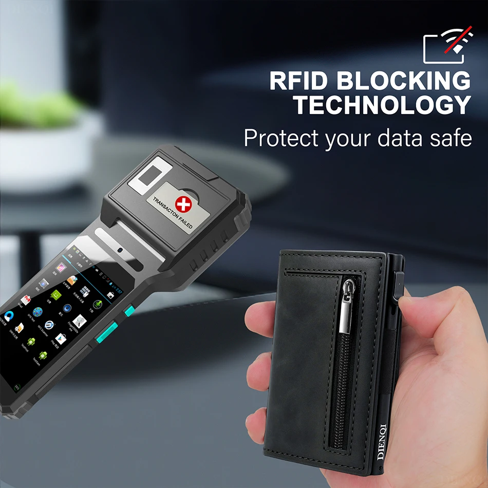 Magnetische Herren-Geldbörse, Geldscheinklammer, RFID-Kreditkartenetui, schlanke, minimalistische Geldbörsen, Bankkarteninhaber, Pop-Up-Geldbörsen für Herren – Detail 7