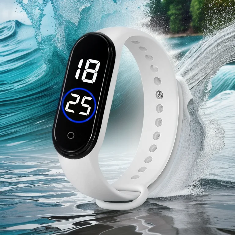 Children'sSports Smart Watch Outdoor Silicone Bracelet Electronic Watch Kids Bracelet Digital Watches 5