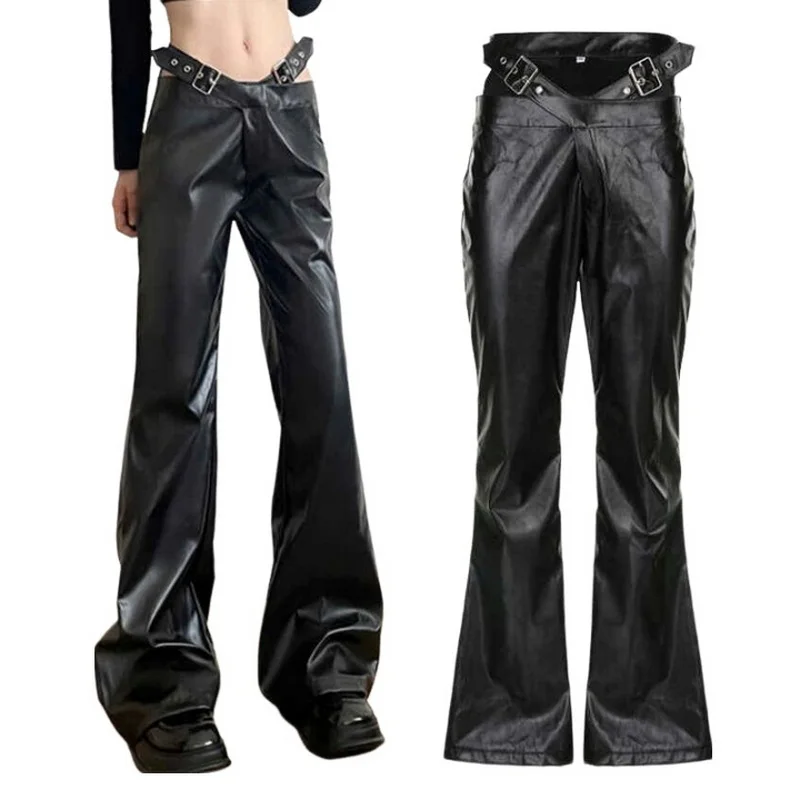 パンツ leather grunge gimmick flare pants y2k il_1080xN.4682875274_sg2h.jpg