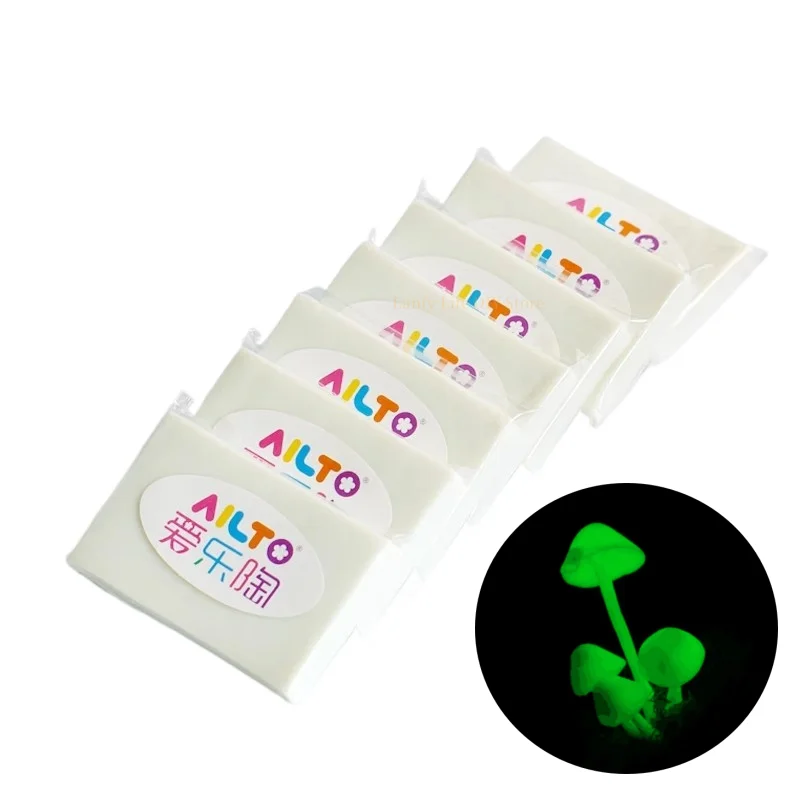 AILTO Luminous White Soft Clay - 60g for DIY Sculptures & Special Effects