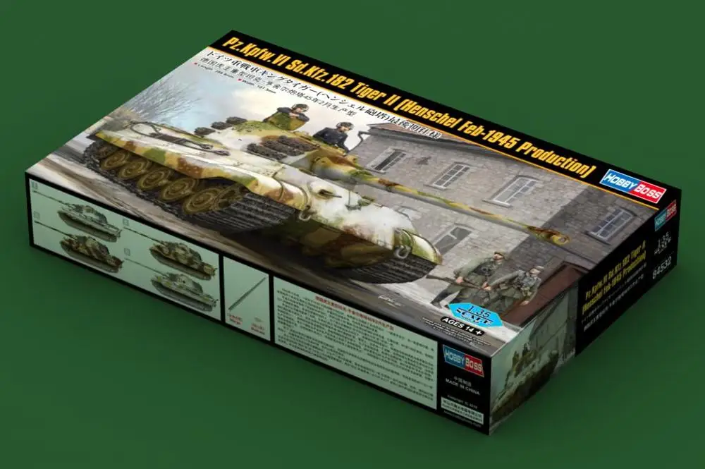 Hobbyboss 84532 1/35 Bilancia Pz.Kpfw.Vi Sd.Kfz.182 Tiger Ii Hensche I Fed-1945 Il Mio Hobby Boss-Bilancia Modello Kit