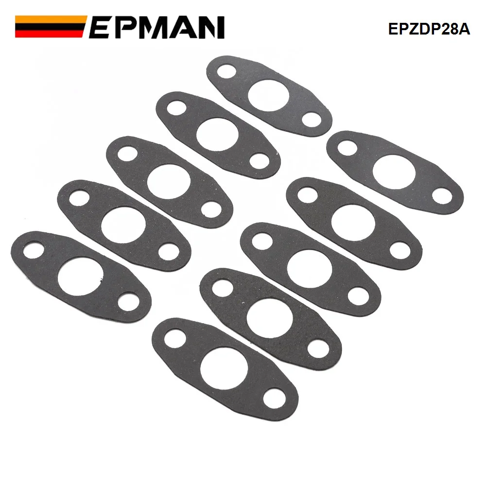 EPMAN 10 PCS Turbo Gasket Oil Feed Return Hose Drain Pipe Gasket Universal Seal T3 T4 EPZDP28A
