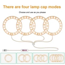 LED Grow Light New Dimmable Full Spectrum Plant Light Indoor Plant Angel Ring Ring Lamp