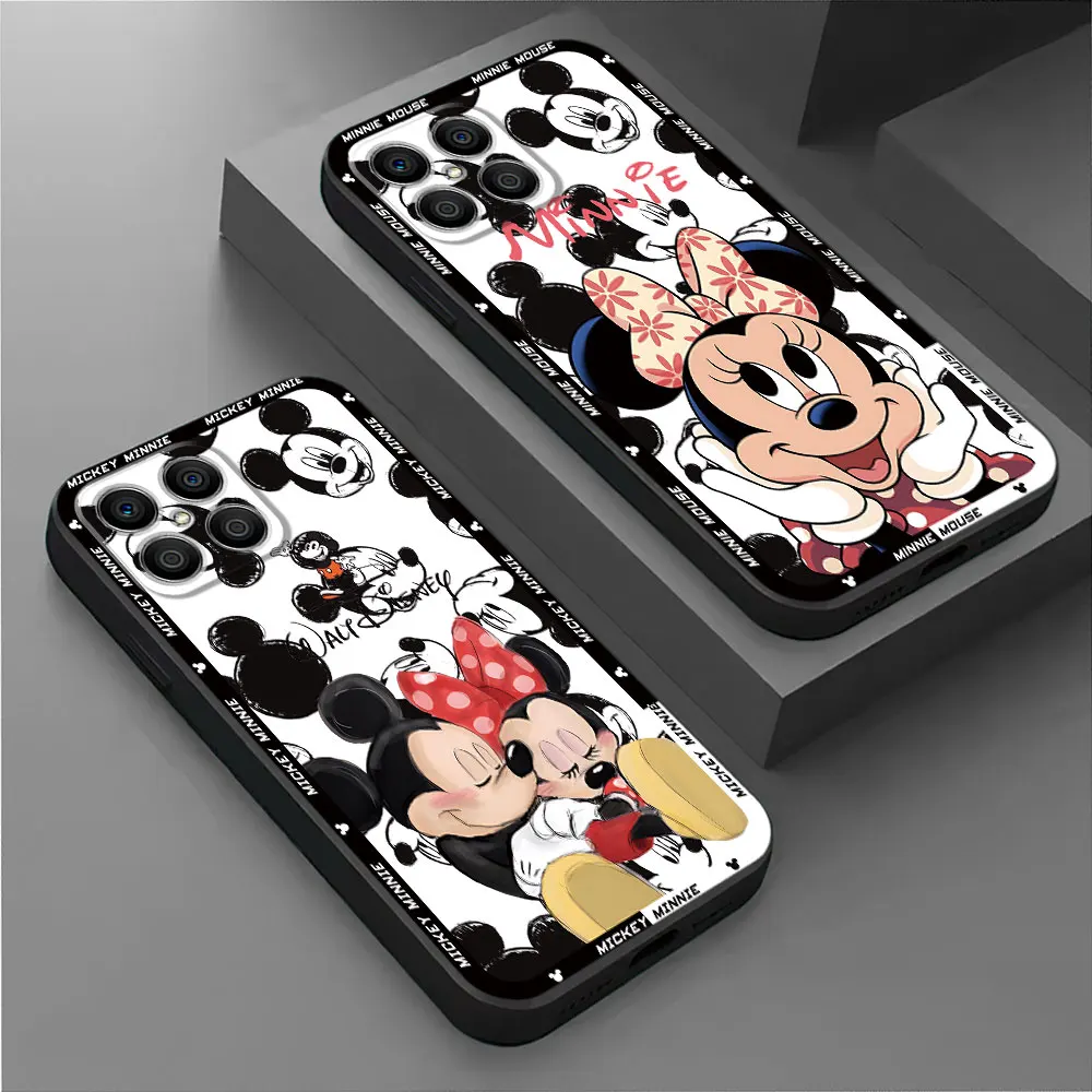 Custodia Disney Mickey Mouse Per Honor X7 4G X8A 4G 8X X8 4G 5G X9A 5G Custodie Morbide Nere
