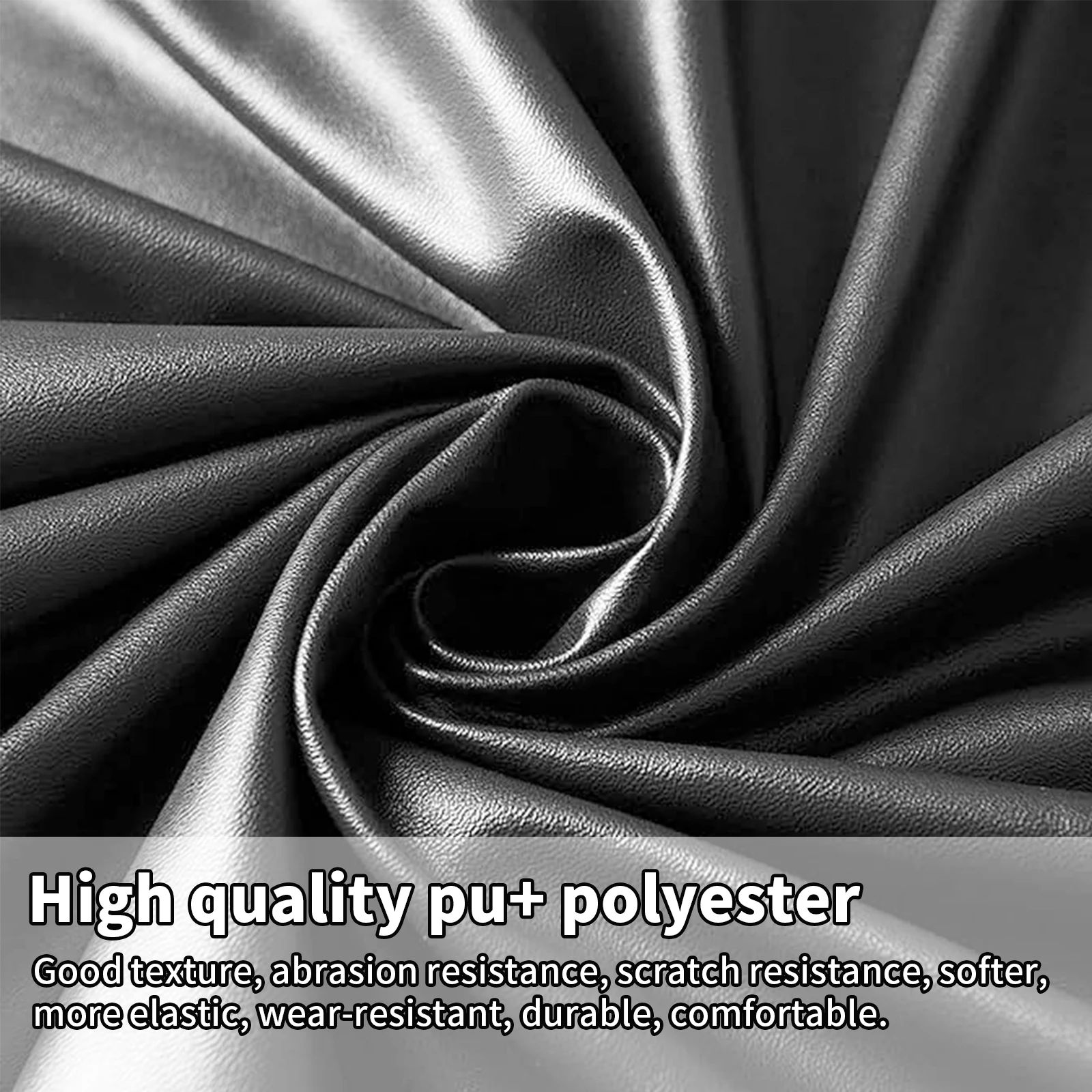Headboard Cover PU Leather Dustproof Bed Headboard Slipcover Protector Cover Elastic Head Bed Board for Home Bedroom 150CM