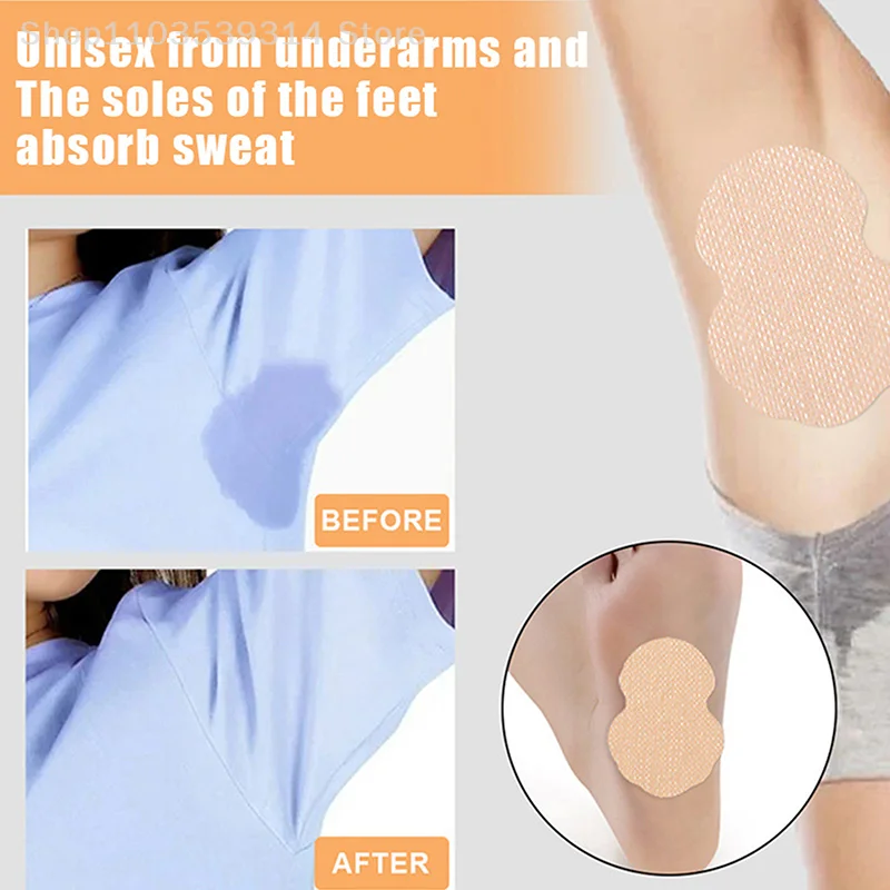 10Pcs Disposable Underarm Absorbing Sweat Sticker Summer Sweat Patch Anti-Odor Ultra-thin Invisible Breathable Patch