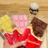 Chocolate Bar Squishy Slow Rising Milk Chocolate Squeeze Toy Slow Rebound Food Fidget Toy Stress Release Hand Relax Gift 1