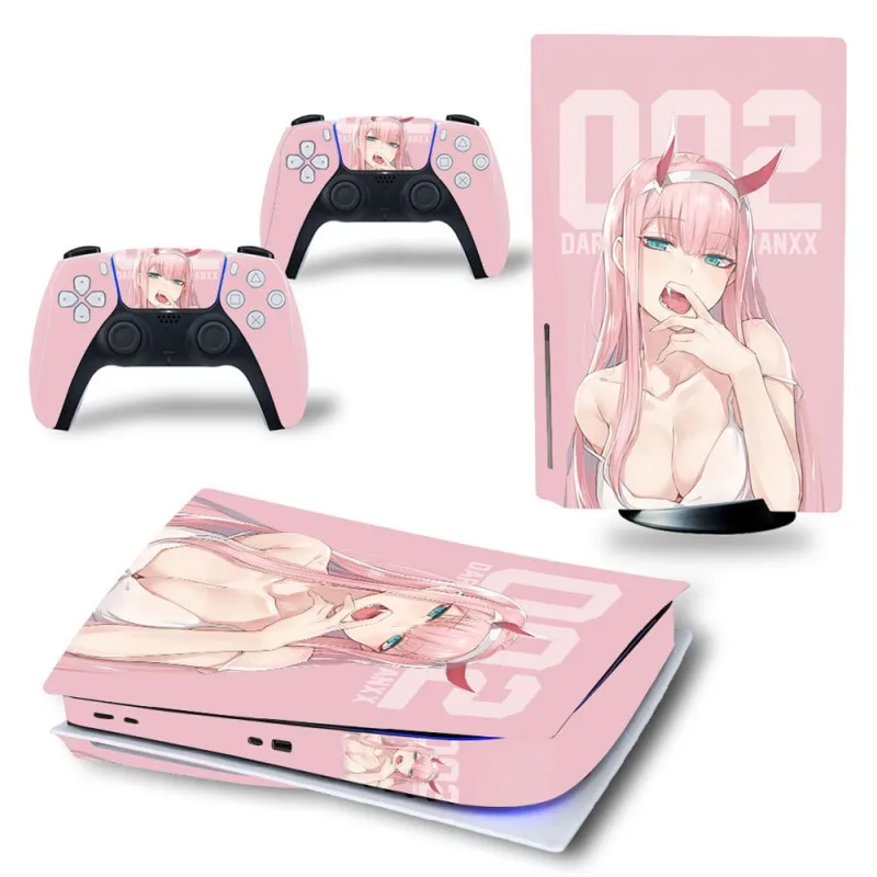 Per Console Ps5 Skin Girl Full Disc Edition Control Skin Adesivi Per Controller Compatibili Con Ps5 Set Completo Skin Accessori