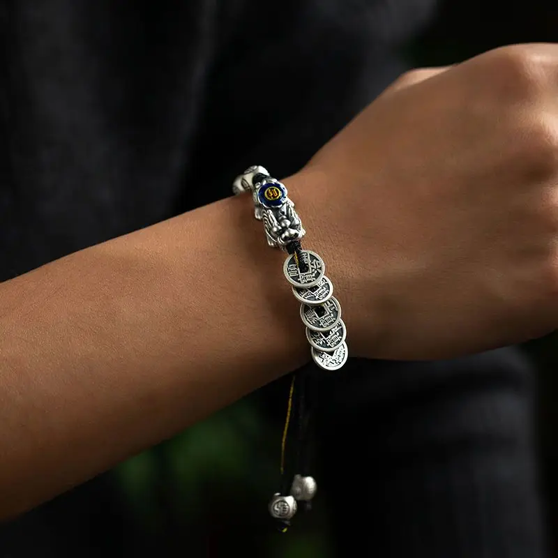 New 2023 Vintage Fashion Lucky Pixiu Bracelet Personality Hip-hop Punk Open Bracelet Banquet Jewelry Accessories Gift