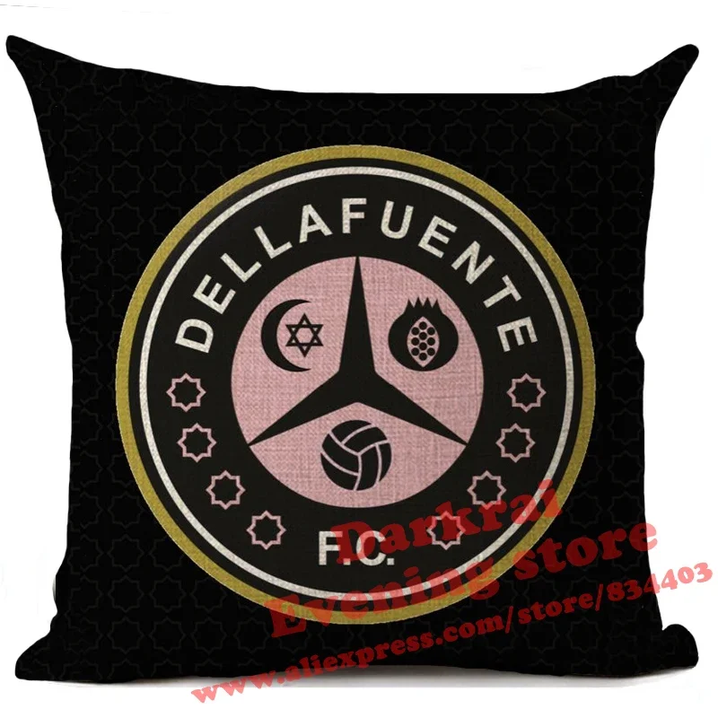 Dellafuente Pillow Case Spain Rapper Dellafuente fc Cushion Cover Decorative Pillows For Sofa Home Decor Pillowcase