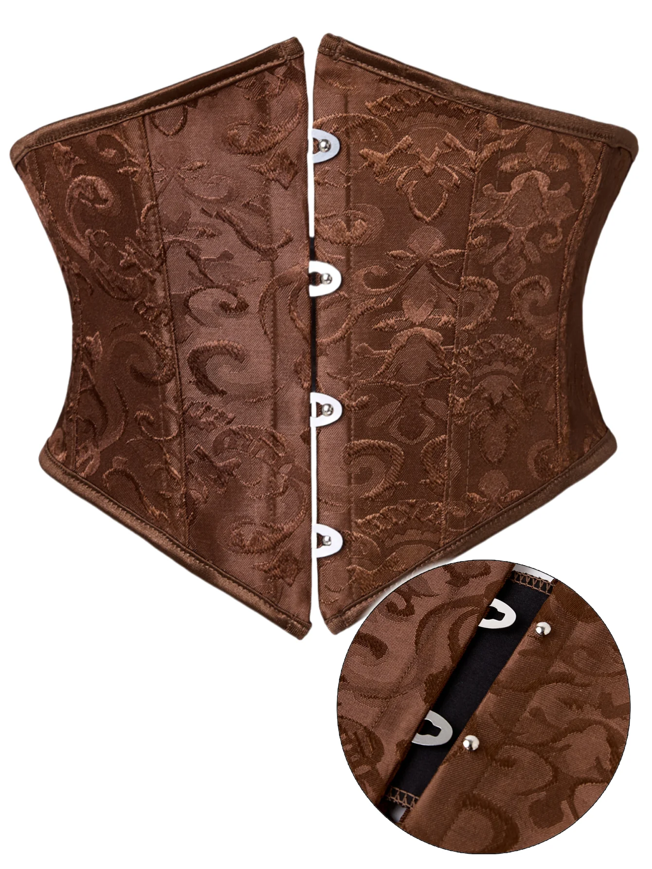 Retro Court Style Waist Cincher Short Corset Belt Posture Corrector thumbnail 3