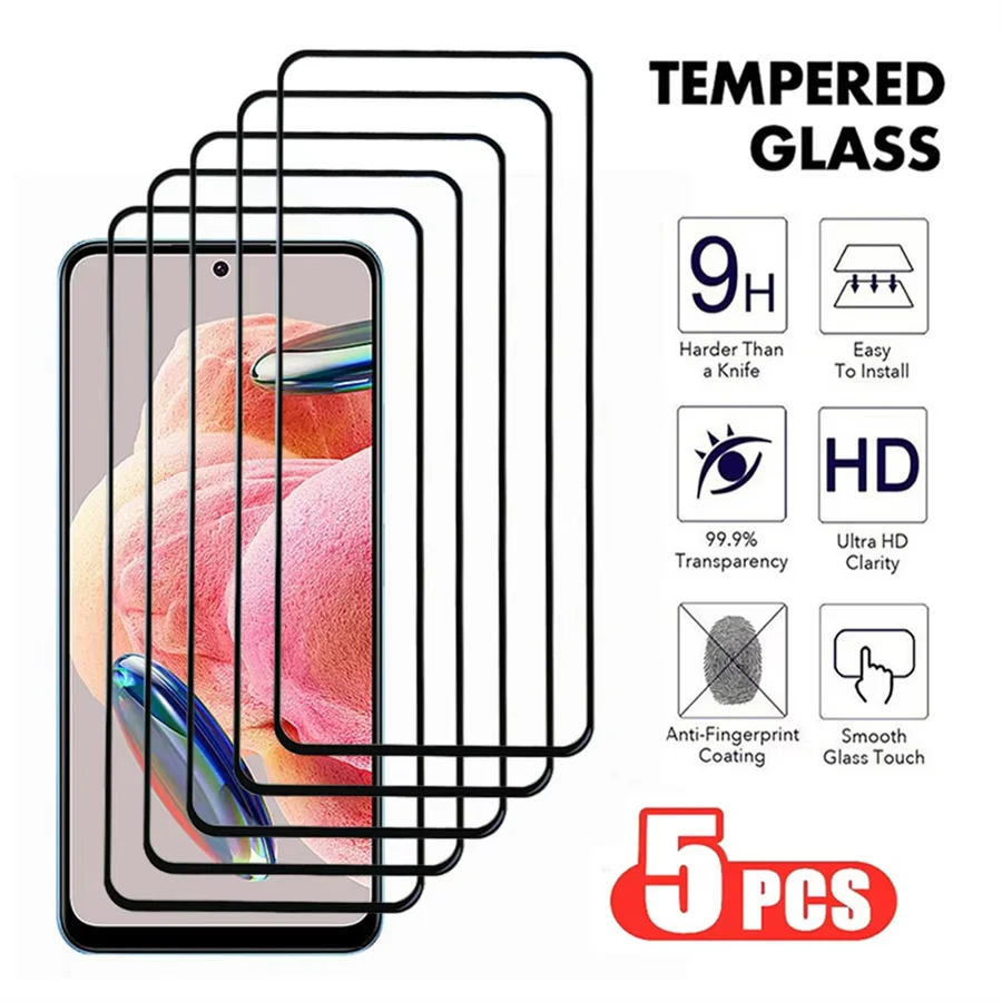 Premium Tempered Glass Screen Protectors - Ultra-Durable 9H Hardness, 1-5 Pack