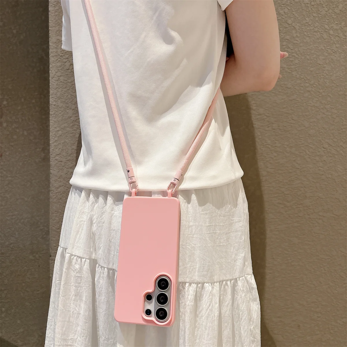 Crossbody Phone Case with Soft TPU Silicone Cover