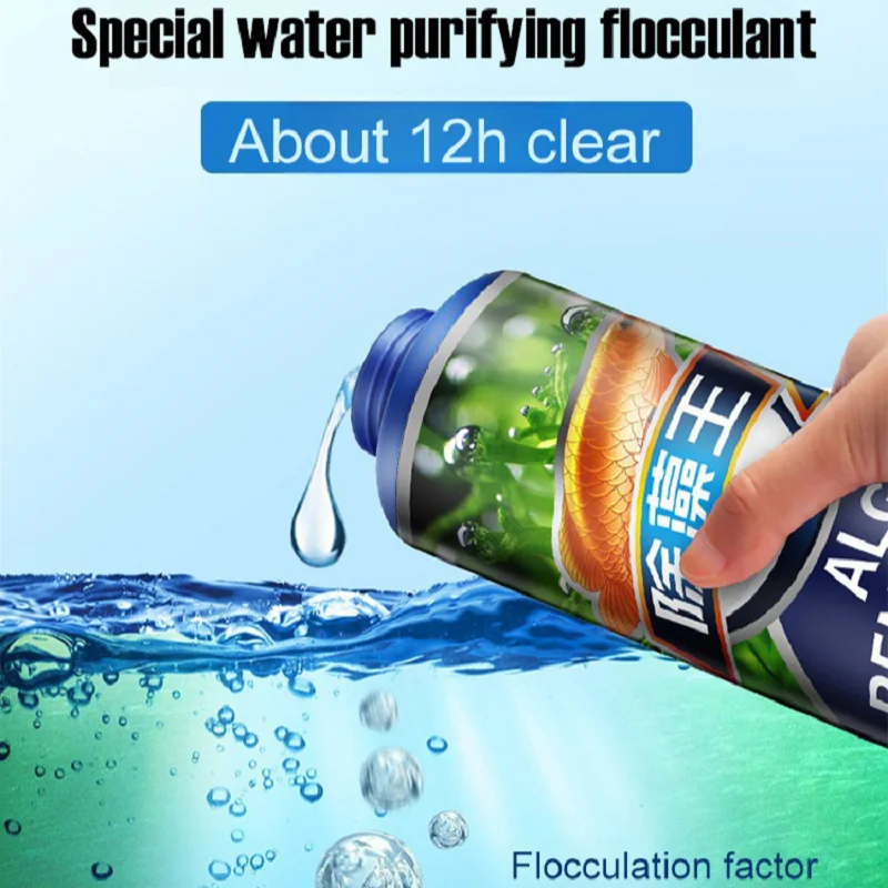 Algaecide 300ml 1/2PC Fish Tank Remove Aquarium Moss Remover Fish Tank Water Purification Algae Removal Cleaner Clarifying aquarium algae remover