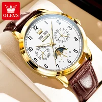 Reloj Hombre Automatic Movement Mechanical Men Watch High Quality Waterproof Wristwatch Calendar Week Luminous Watches for Men