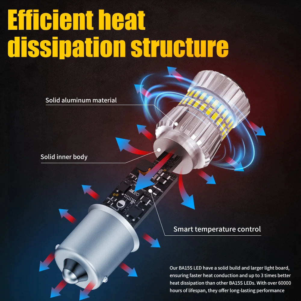 7440  õ ĵ , 6000K ȭƮ ڹ  , IP68 , ؼ LED, P21W, P21/5W, W21W, ǰ, 1 