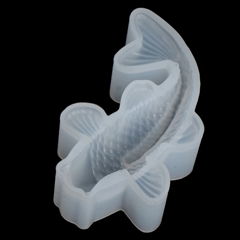 3D Lucky Koi Fish Shaped Transparent Silicone Mold DIY Resin Casting Art Jewelry Making Craft Epoxy Crafts Pendant Making Tools