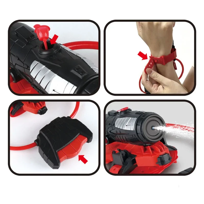 Water Gun Spider Launcher Wrist Shooting Water Toy Summer Outdoor Pool Beach Cosplay Props Fight Game Kids Gift Children