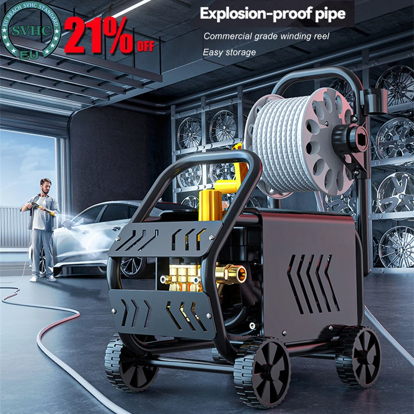 Lavatrice Ad Alta Pressione 150Bar Idropulitrice Ad Alta Pressione Regolabile Autolavaggio Generatore Di Schiuma Tornado Pistola Ad Acqua 220V