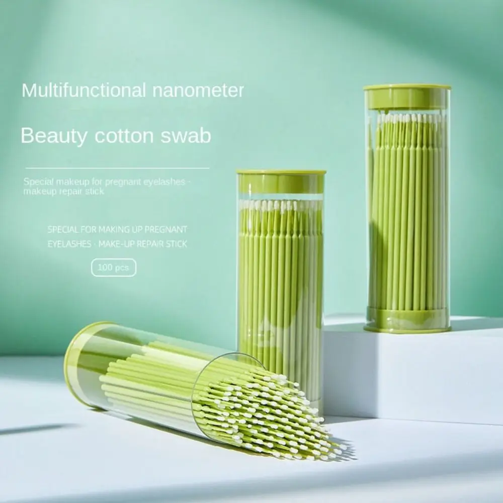 

Зеленые нано-макияжные ватные палочки, новые портативные ватные палочки из полипропилена, стандартные ватные палочки