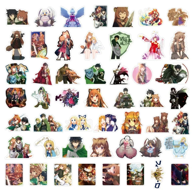 10/25/50Pcs The Rising of the Shield Hero Anime Stickers Cartoon Graffiti Waterproof Sticker