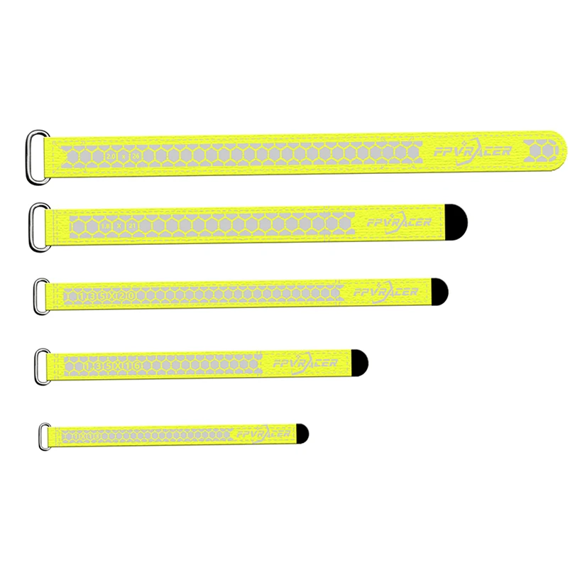 2PCS FPVRACER Kevlar Naht & Polyester 300D RC Batterie Strap Metall Schnalle für FPV Racing Freestyle Long Range Drohnen DIY Teil