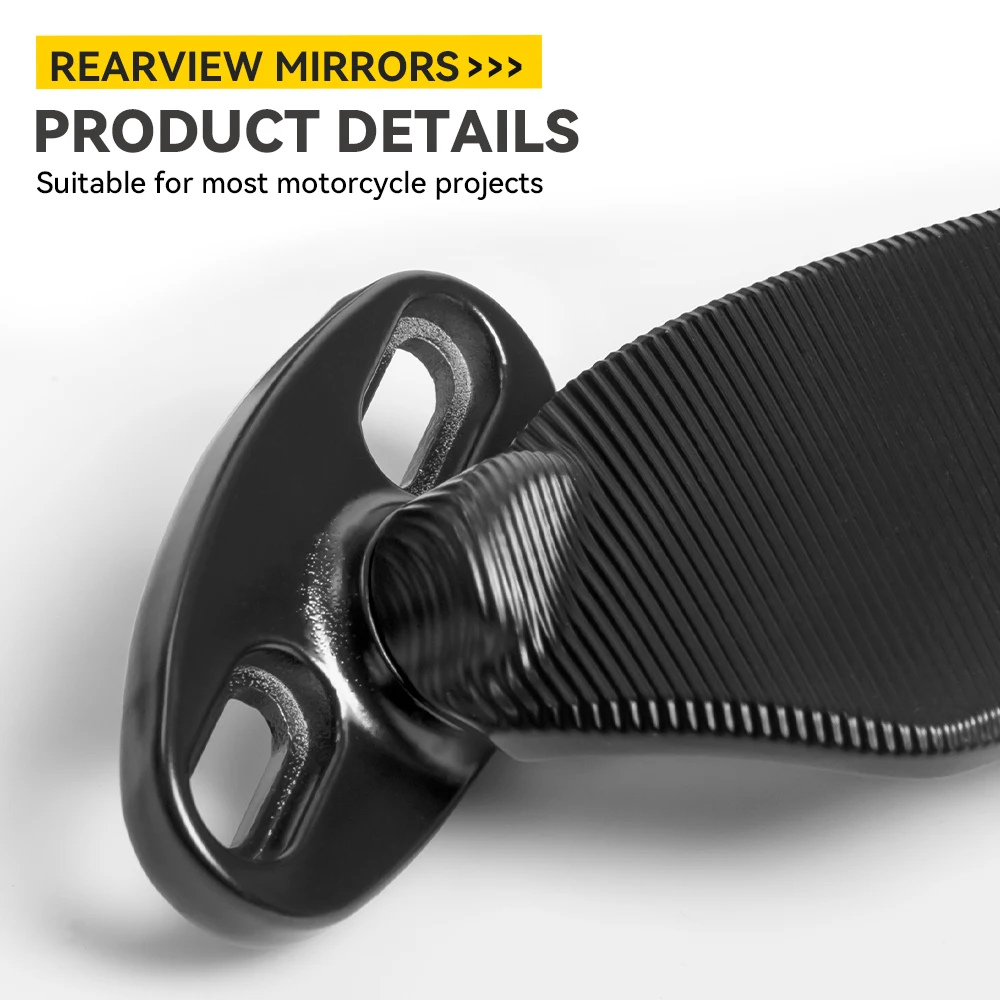 2pcs Motorcycle Rearview Mirror Adjustable Rotating Wind Wing Mirror Replacement for Ninja 250 300 H2 H4 motorcycle mirror motorcycle mirrors