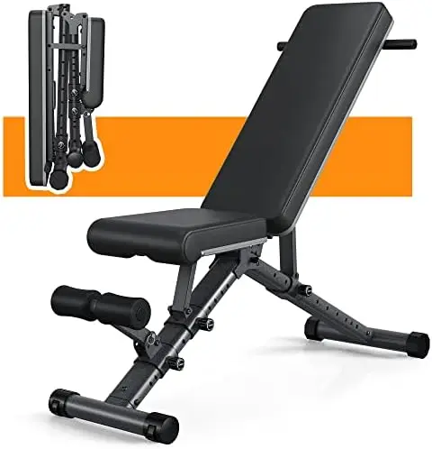 

Weight Bench Adjustable Exercise | 800 LB Heavy Incline Decline Bench Press for Home Gym More Stable and Posture Adjustments | 5